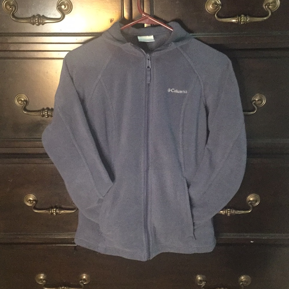 Blue-Gray Columbia Zip-up jacket
